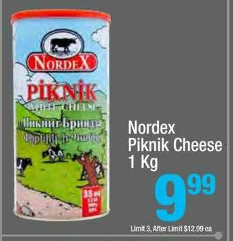Super King Markets Nordex Piknik Cheese offer
