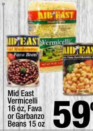 Super King Markets Mid East Vermicelli Fava Or Garbanzo Beans offer