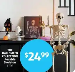 Aldi The halloween collection posable skeleton offer