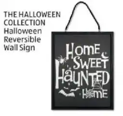 Aldi The halloween collection halloween reversible wall sign offer
