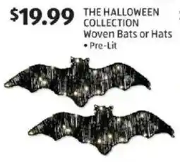 Aldi The halloween collection woven bats or hats offer