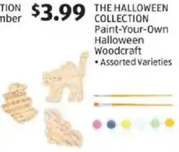 Aldi The halloween collection paint-your-own halloween woodcraft offer