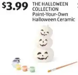 Aldi The Halloween collection paint-your-own halloween ceramic offer
