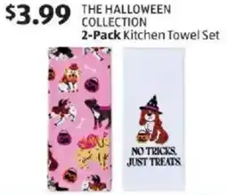 Aldi The halloween collection kitchen towel set offer