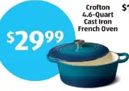 Aldi Crofton 4.6-Quart Cast Iron French Oven offer