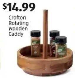 Aldi Crofton Rotating Wooden Caddy offer