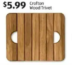 Aldi Crofton Wood Trivet offer