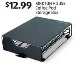 Aldi Kirkton house coffee pod storage box offer