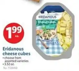 Lidl Eridanous cheese cubes offer