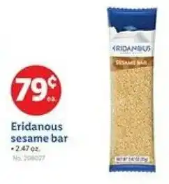 Lidl Eridanous sesame bar offer