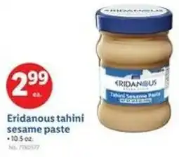 Lidl Eridanous tahini sesame paste offer