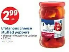 Lidl Eridanous cheese stuffed peppers offer