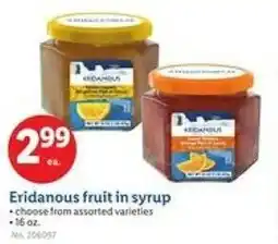 Lidl Eridanous fruit in syrup offer