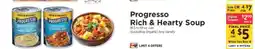 ShopRite Progresso Rich & Hearty Soup offer