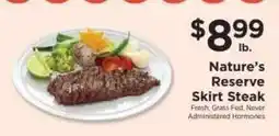 ShopRite Nature's Reserve Skirt Steak offer