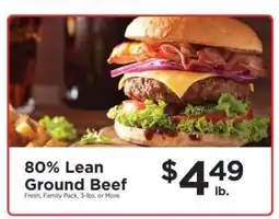 ShopRite 80% Lean Ground Beef offer