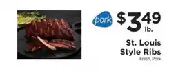 ShopRite St. Louis Style Ribs offer