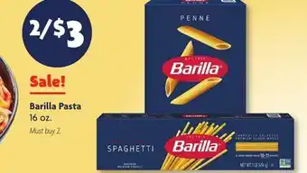 Family Dollar Barilla Pasta offer