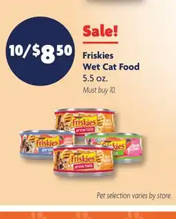 Family Dollar Purina Friskies Wet Cat Food offer