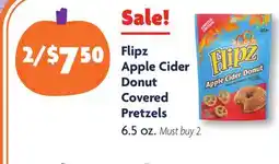 Family Dollar Flipz Apple Cider Donut Covered Pretzels offer