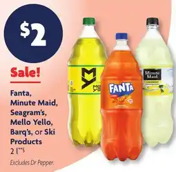 Family Dollar Fanta, Minute Maid, Seagram's, Mello Yello, Barq's, or Ski Products offer