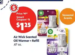 Family Dollar Air Wick Scented Oil Warmer + Refill offer