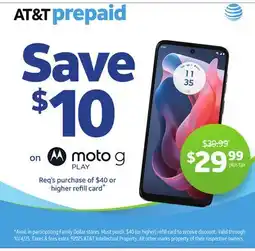 Family Dollar Moto g offer