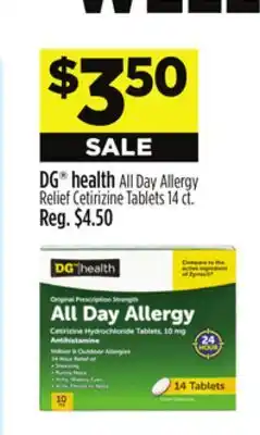 Dollar General DG health All Day Allergy offer