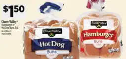 Dollar General Clover Valley Hamburger or Hot Dog Buns offer