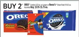 Dollar General OREO Cookies 9.21 oz. or Larger or Reese's Share Pack 9-10.5 oz offer