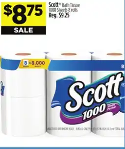 Dollar General Scott Bath Tissue 1000 Sheets offer