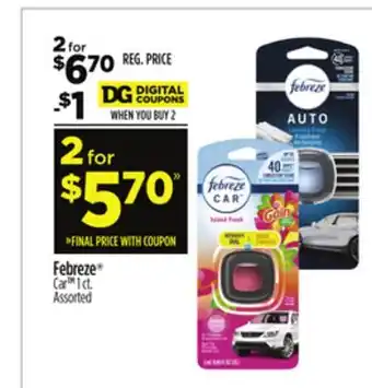 Dollar General Febreze Car offer