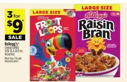 Dollar General Kellogg's Cereal offer