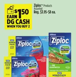 Dollar General Ziploc Products offer