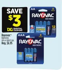 Dollar General Rayovac Batteries offer