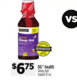 Dollar General DG health Sleep Aid Liquid offer