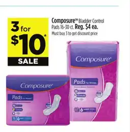 Dollar General Composure Bladder Control Pads offer
