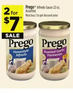 Dollar General Prego Alfredo Sauce offer
