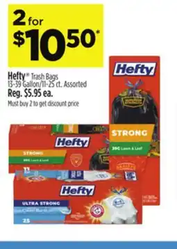 Dollar General Hefty Trash Bags offer