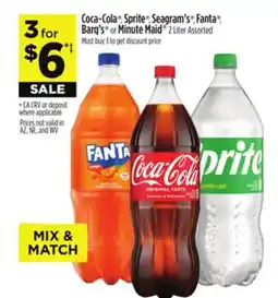 Dollar General Coca-Cola, Sprite, Seagram's, Fanta, Barq's or Minute Maid offer