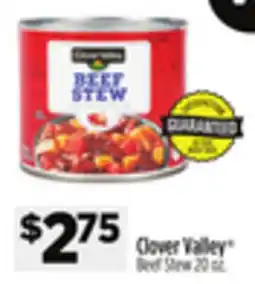 Dollar General Clover Valley Beef Stew offer