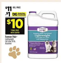 Dollar General Forever Pals Lightweight Cat Litter offer