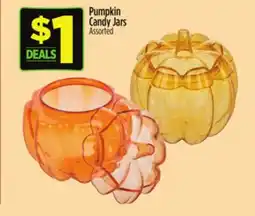 Dollar General Pumpkin Candy Jars offer