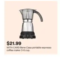 CVS Bene Casa portable espresso coffee maker offer