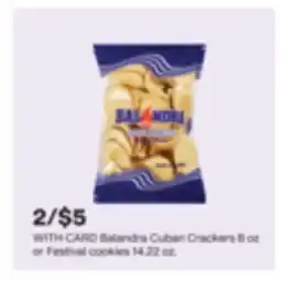 CVS Balandra Cuban Crackers 8 oz or Festival cookies 14.22 oz offer