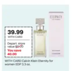 CVS Calvin Klein Eternity for women EDP offer