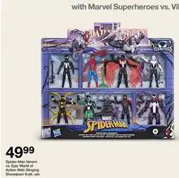 Target Spider-Man Venom vs. Epic World of Action Web-Slinging Showdown 8-pk. set offer