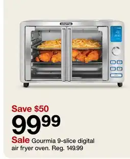 Target Gourmia 9-slice digital air fryer oven offer