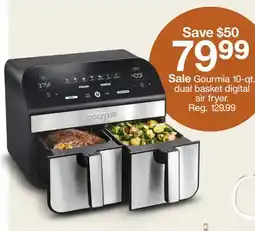 Target Gourmia 10-qt. dual basket digital air fryer offer