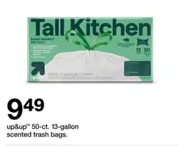 Target up & up 50-ct. 13-gallon scented trash bags offer